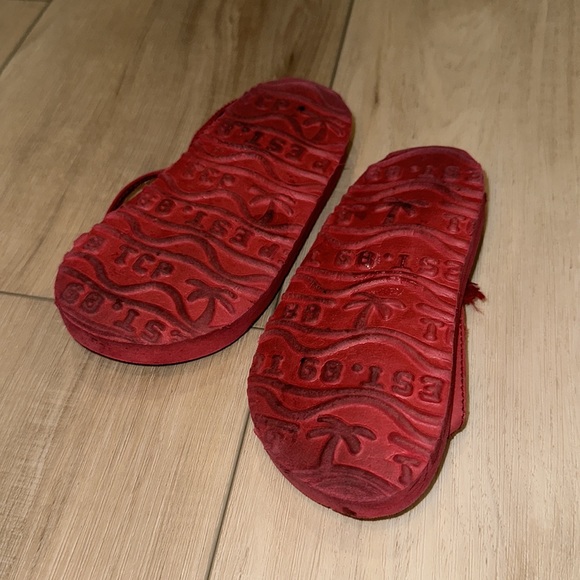 Play Condition TCP The Children’s Place Toddler Boys Size 8 9 Sandals Flip Flops - Picture 5 of 6